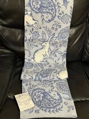 Easter Shabby Chic Bruno Bunny Paisley Throw